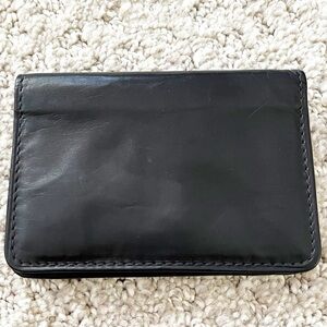 Mens Black Leather Bifold Wallet ID Holder Cards Bill Money Organizer Everyday